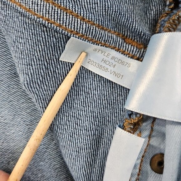 J. Crew Classic Wide-Leg Jeans Women's 34 (W37 x L30) Dark Wash NEW NWT Stretch - Picture 16 of 16